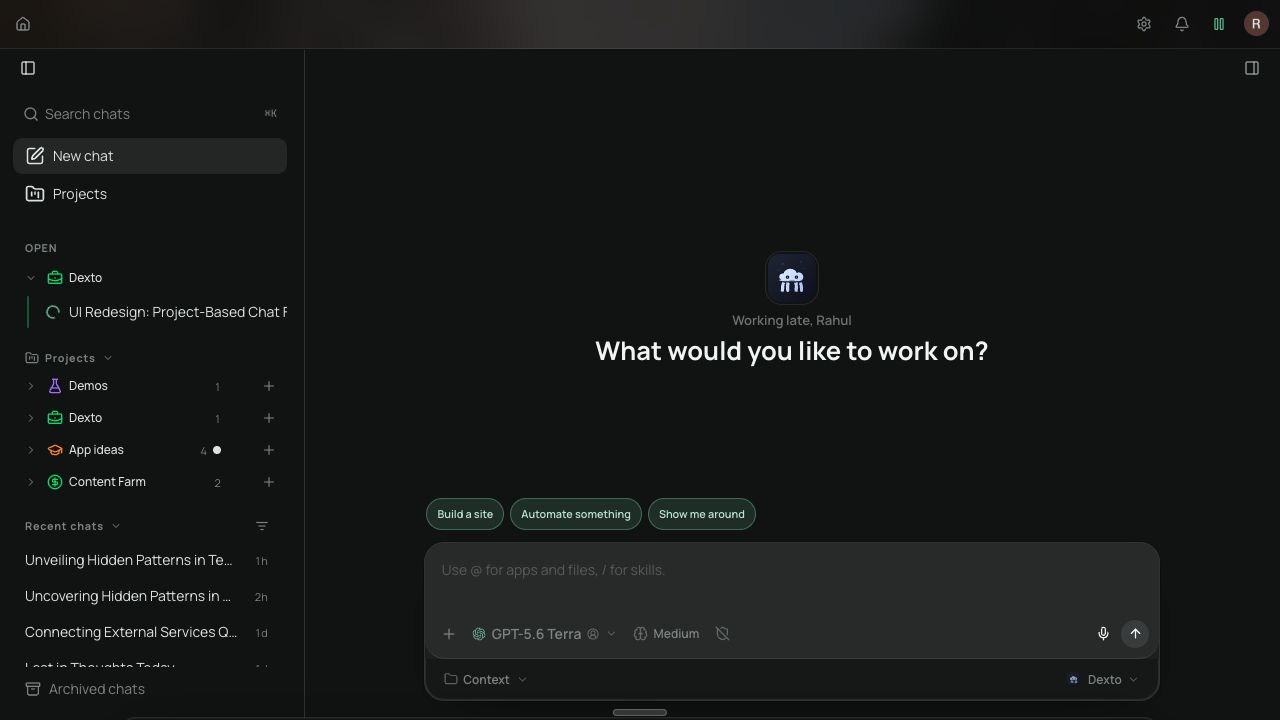 Chat screenshot